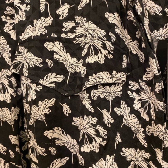 rag & bone Black Floral Romper Size 6 - Picture 13 of 13